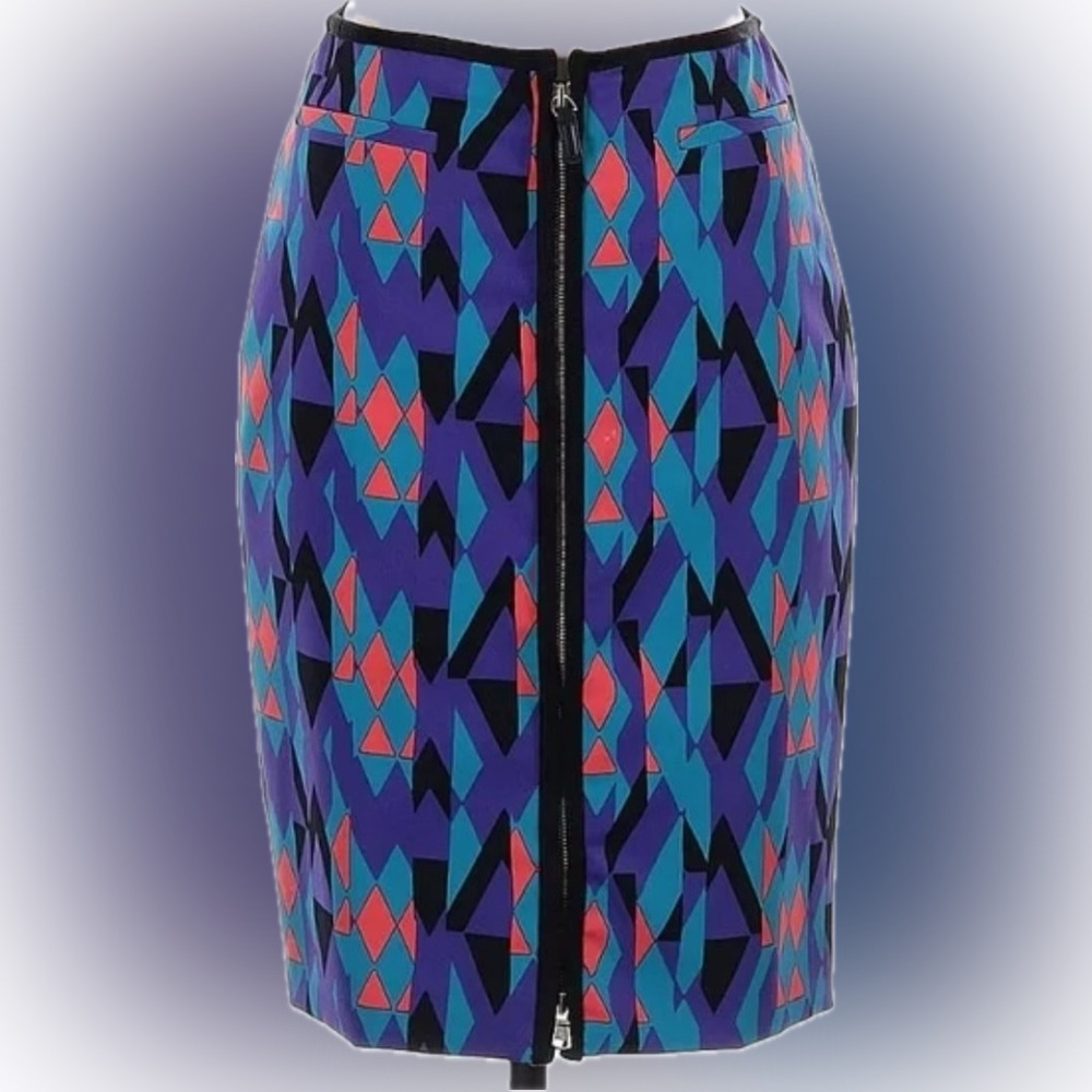 M by Missoni Women's Vibrant Zipper Up Pencil Skirt - Picture 1 of 3